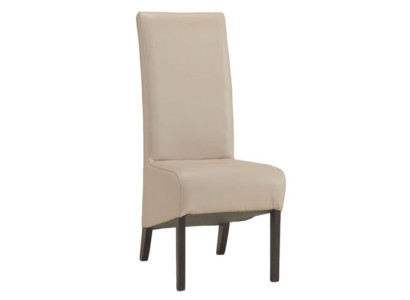 Set 6x Armchair Chair Design Wood Leather Upholstery Chairs Gastro Dining room Group